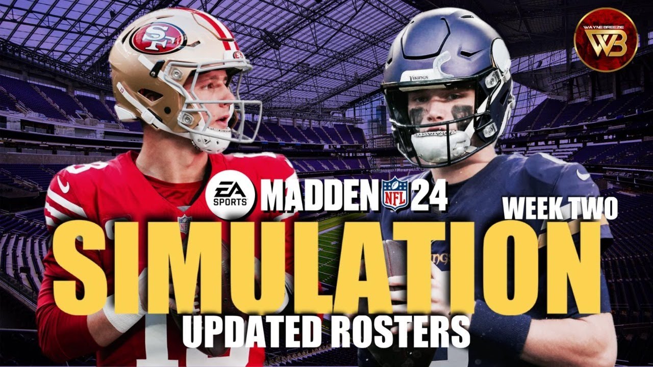 Madden 24 49ers vs Vikings Week 2 (Madden 25 Updated Roster) 2024 Sim