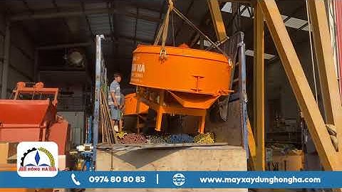 Xuất xưởng cặp máy trộn cưỡng bức cố định CB1800 đến với Quý khách hàng tại Trần Văn Thời - Cà Mau