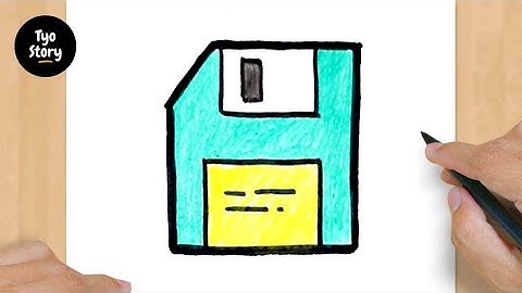 #482 How to Draw a Floppy Disk - Easy Drawing Tutorial