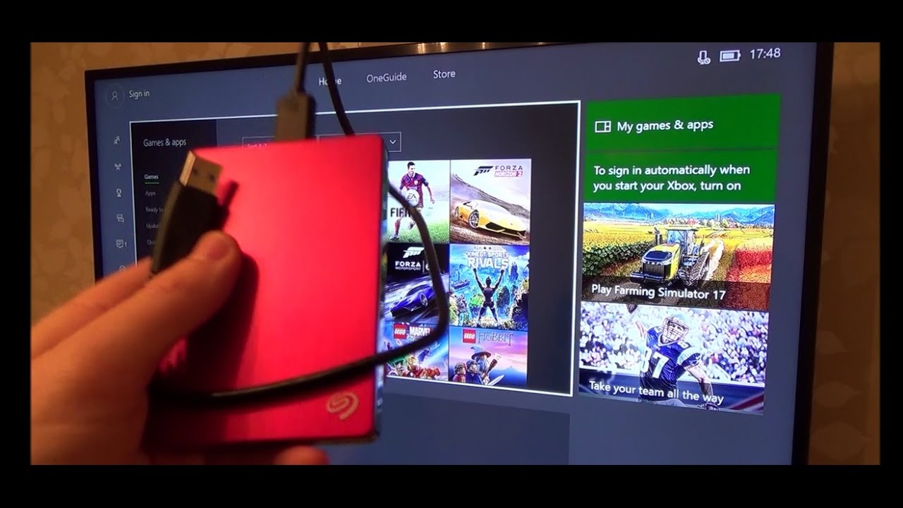 Onderscheiden De gasten Bestrooi How to Increase Xbox One Storage using External Hard Drive - YouTube