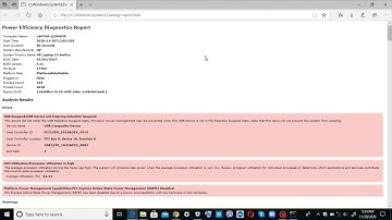 How to find the Power Efficiency Diagnostics Report in your computer/laptop using Command Prompt