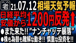 【相場天気予報】週末に27,400円まで下落した日経平均、今日は28,600円付近まで約1,200円の反発を見せている。安値が一瞬で終わる「ナンチャッテ暴落」だ。この先どうなる？ラジオヤジの相場解説。