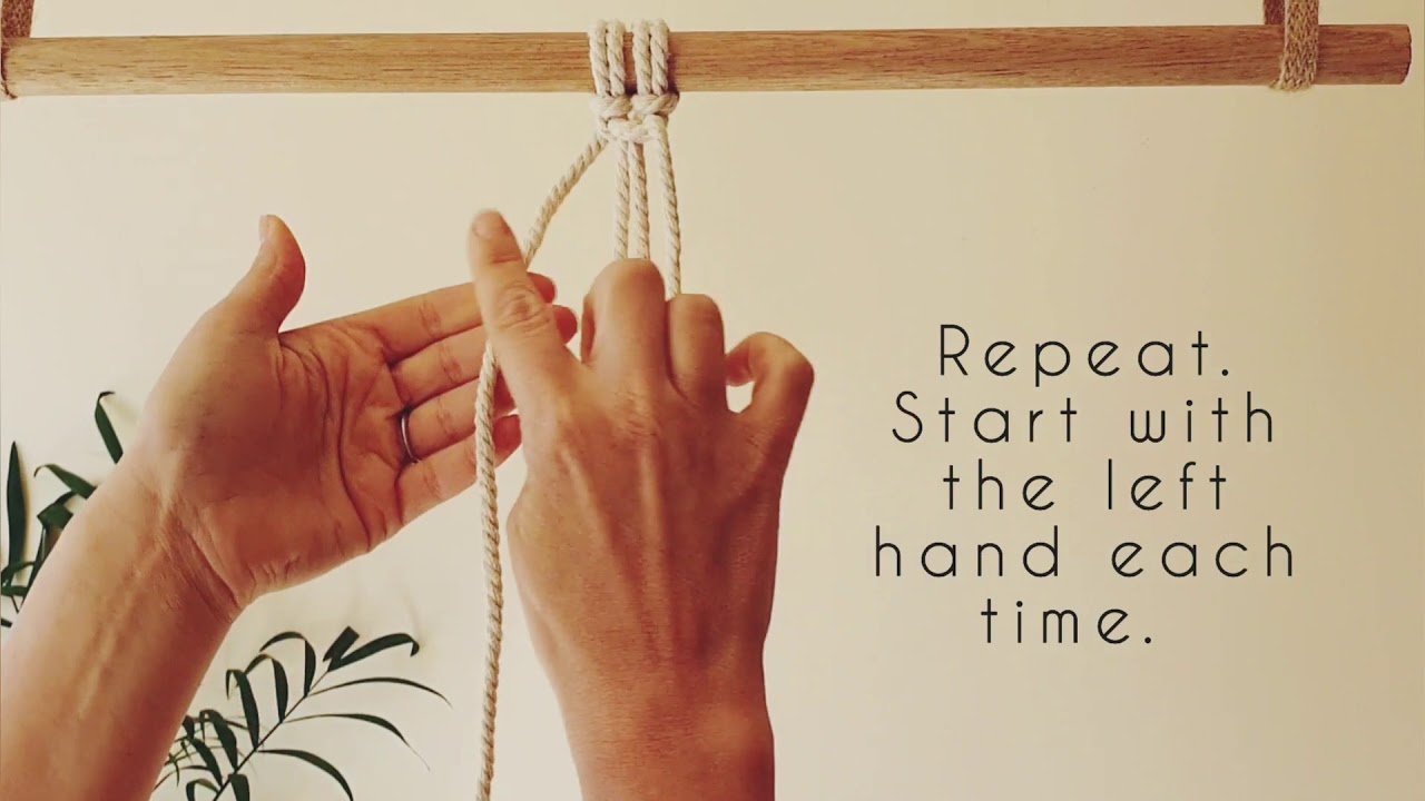 How To Do a Macrame Spiral Knot YouTube