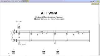 All I Want by Kodaline - Piano Sheet Music:Teaser