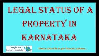 Quick Online Check Of Legal Status Verification Of Any Property Any Place In Karnataka 2021 screenshot 3