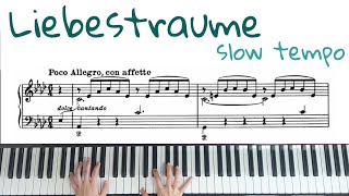 리스트 '사랑의 꿈' 양손느리게 악보배우기 / Liszt liebestraume s.541 tutorial