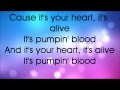Glee Pumpin Blood Lyrics