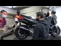 installing AKRAPOVIC on YAMAHA XMAX 300