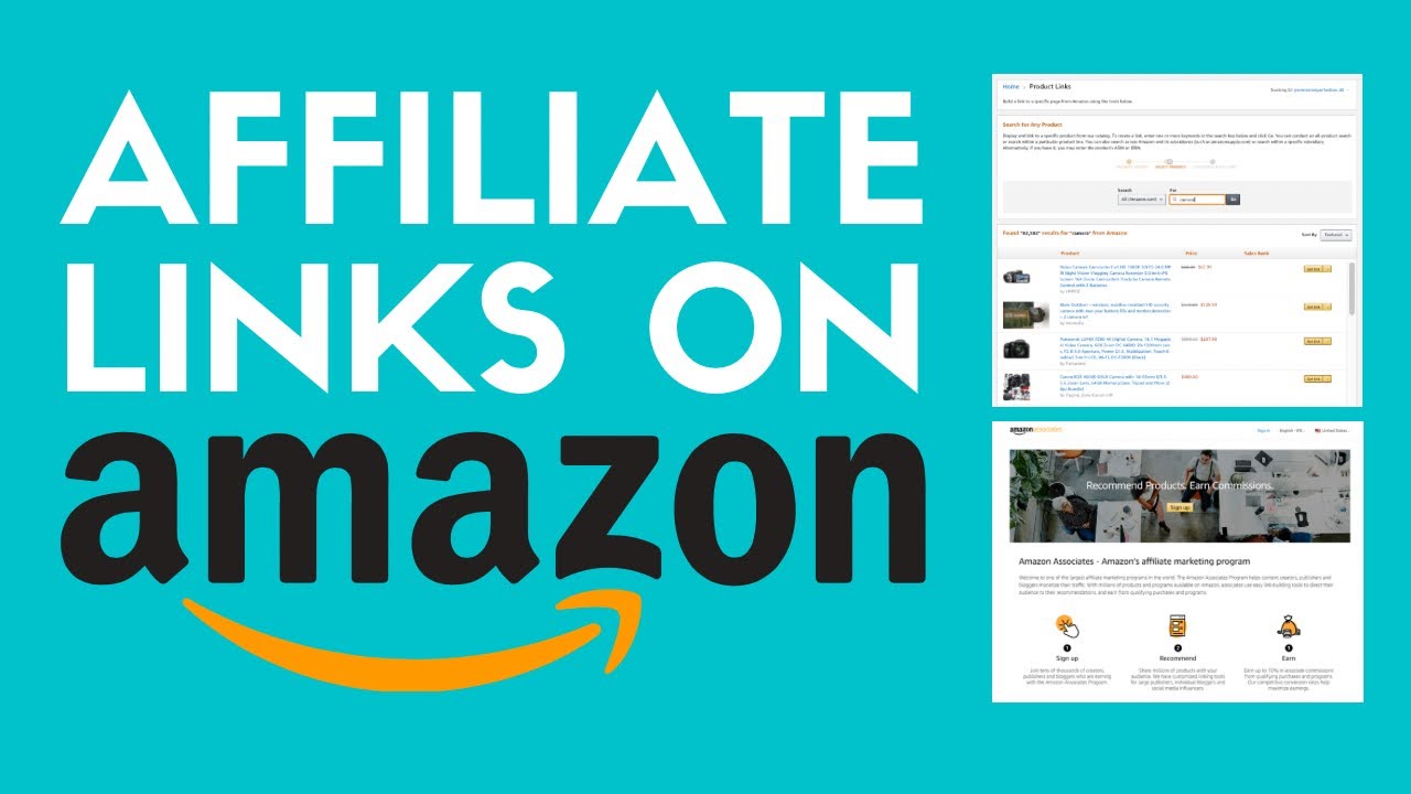 How To Create An Amazon Affiliate Link | Affiliate Marketing For