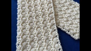 CROCHET SCARF TUTORIAL | One Row Repeat Crochet Stitch