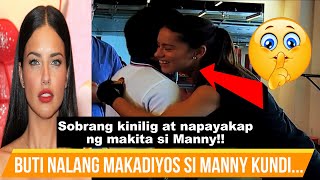 Former top model ng Victoria Secret avid fan ni Manny Pacquiao. Sobrang kinilig ng makita si Pacman!