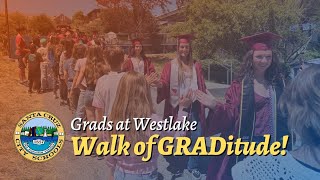 Seniors Visit their Elementary: Walk of GRADitude!