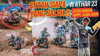 JATUH BANGUN M ATHAR 23 LIHAT ENDINGNYA | PENENTUAN JUARA UMUM MX 85CC FINAL CLEOSA KLATEN