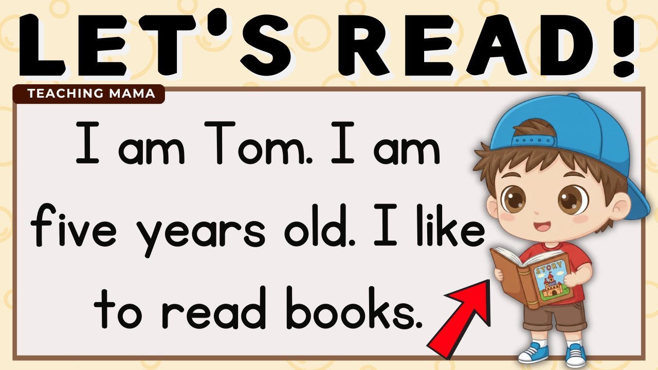 LET'S READ! | ENGLISH READING | SIMPLE SENTENCES FOR KIDS GRADE 1 ...