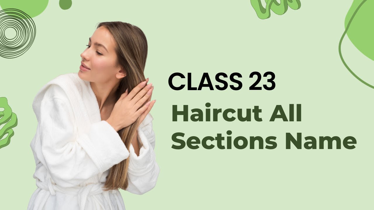Haircut All Sections Name / Hair Science Step by Step Beginners YouTube