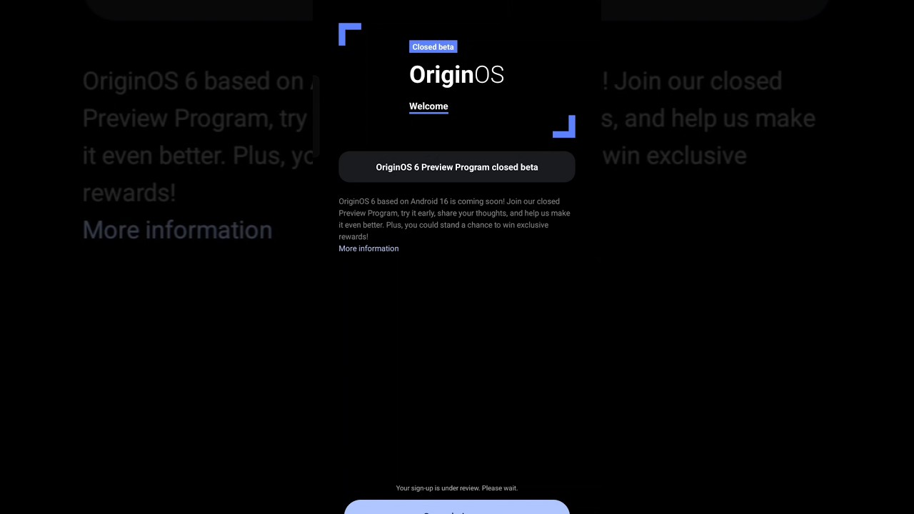 IQOO 13 Origin OS 6  beta update enrollment: correct questions  