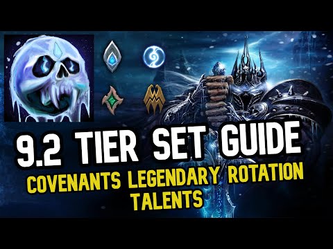 9.2 PVE Frost DK Tier Set Guide - (Covenants, Legendary, Rotation, Talents) | World of Warcraft