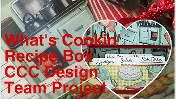 Recipe Box Tutorial 3 and Final | What’s Cooking Exclusive Collection for CCC | Design Team Project