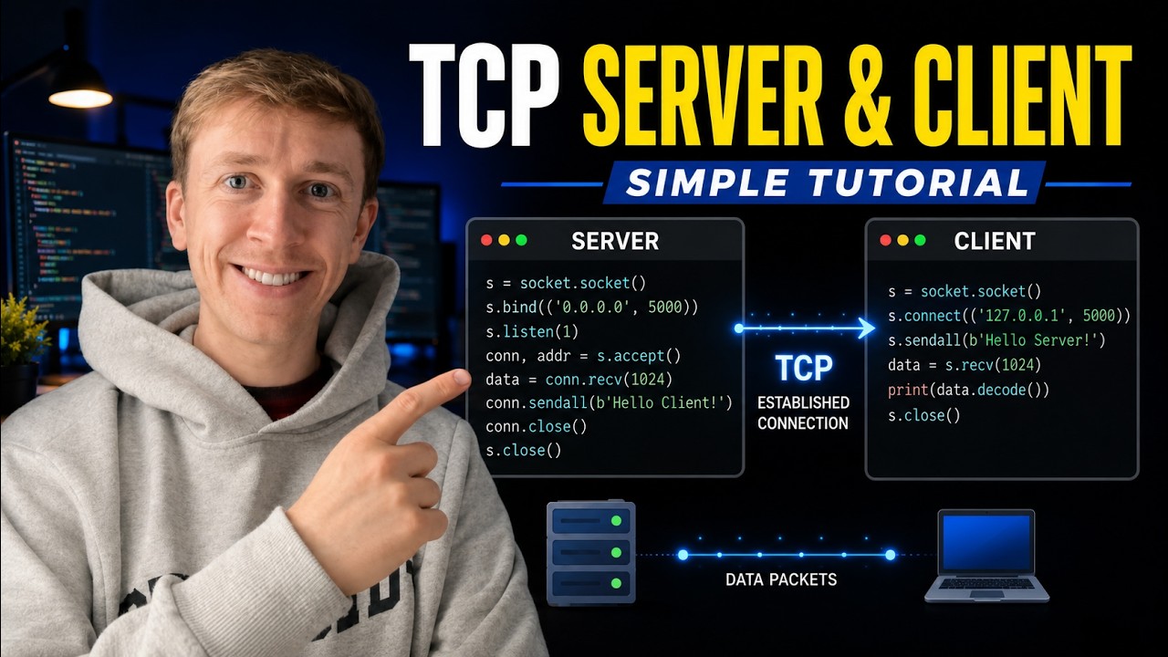 Build a Simple TCP Server & Client in C - Beej's Guide Chapter 6 - YouTube