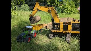 RC-Bagger Cat 6015B Erste Tests Modell Maßstab 1:14