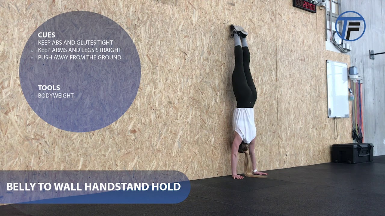 Belly to Wall Handstand Hold YouTube