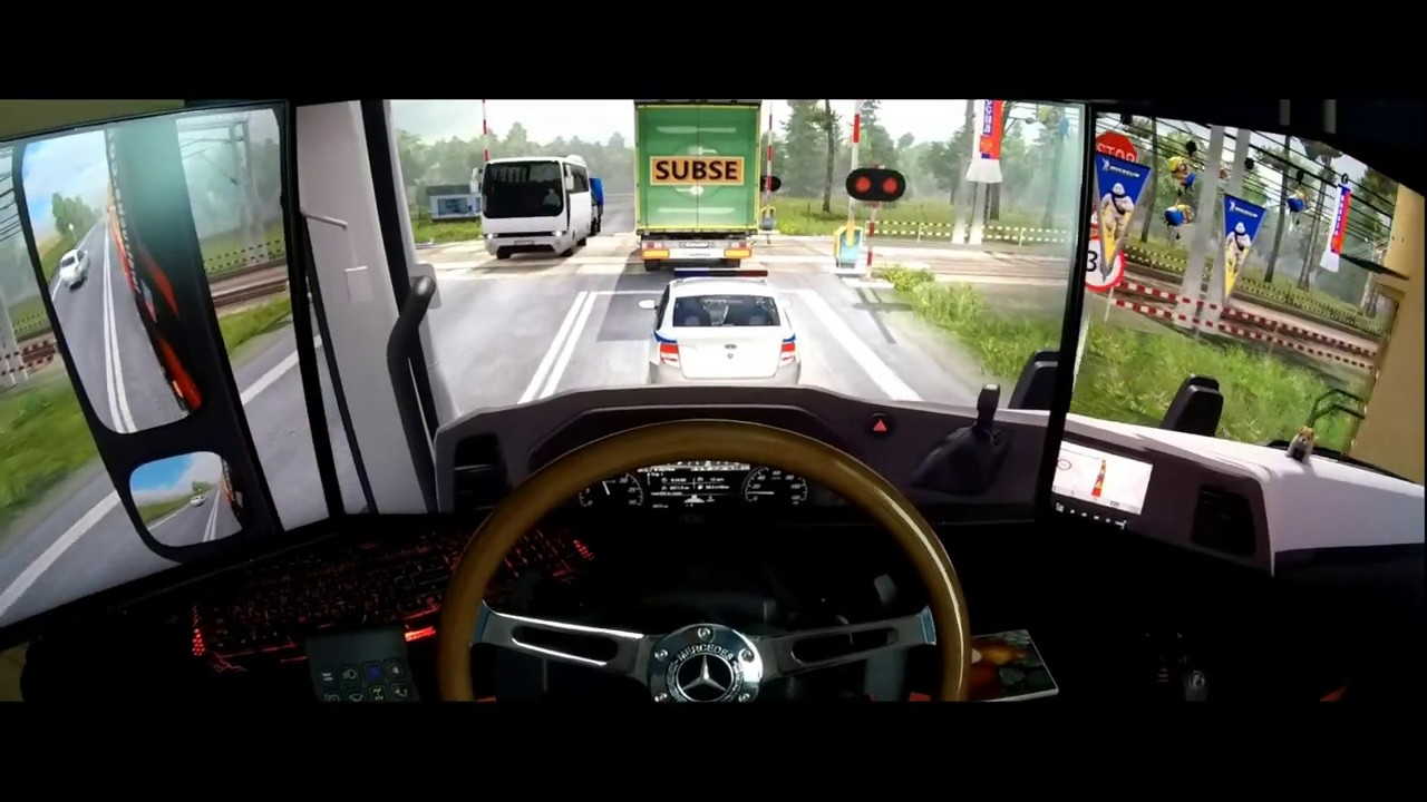 ETS 2 Ford f-max. triple screen от 1го лица