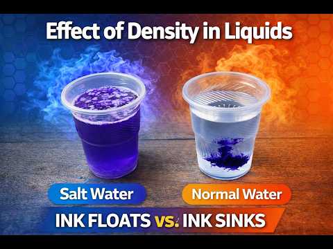 Effect of Density in Liquids | Ink Floating on Salt Water Science ...