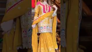 ✨❤️new gharara suit design #haldi #party #wear #suit #design #garara #suit #Delhi