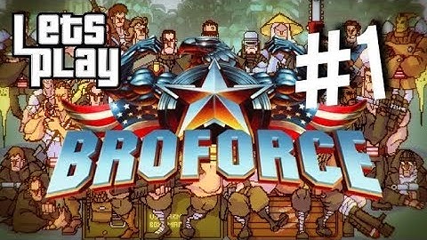 FIRST GAMEPLAY VIDEO! [BROFORCE] [HARD MODE] #1