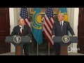 Pres. Donald Trump, Kazakhstan President Nursultan Nazarbayev  hold joint news conference | ABC News