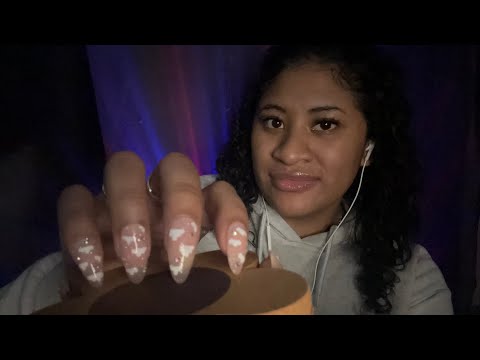 ASMR~ Fast but Not Aggressive Tapping | Whisper Ramble Ft. Dossier