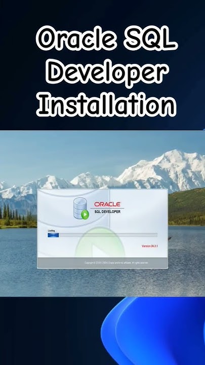 Oracle SQL Developer Installation #shortsfeed #sql #sqlplus #oracle # ...