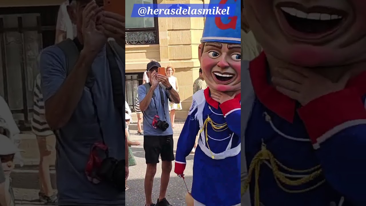 SEMANA GRANDE-ASTE NAGUSIA DONOSTI 2025. PASACALLES GIGANTES DONOSTI. VIDEO DE @herasdelasmikel