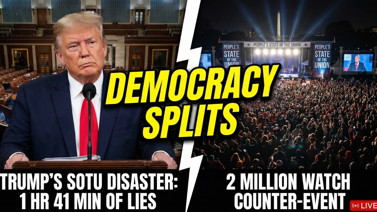 TRUMP'S STATE OF THE UNION DISASTER — 1 Hour 41 Minutes of LIES. Empty Seats. 2 MILLION Watch...