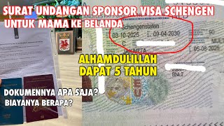 SPONSOR LETTER FOR NETHERLANDS SCHENGEN VISA | NETHERLANDS VISA 2025