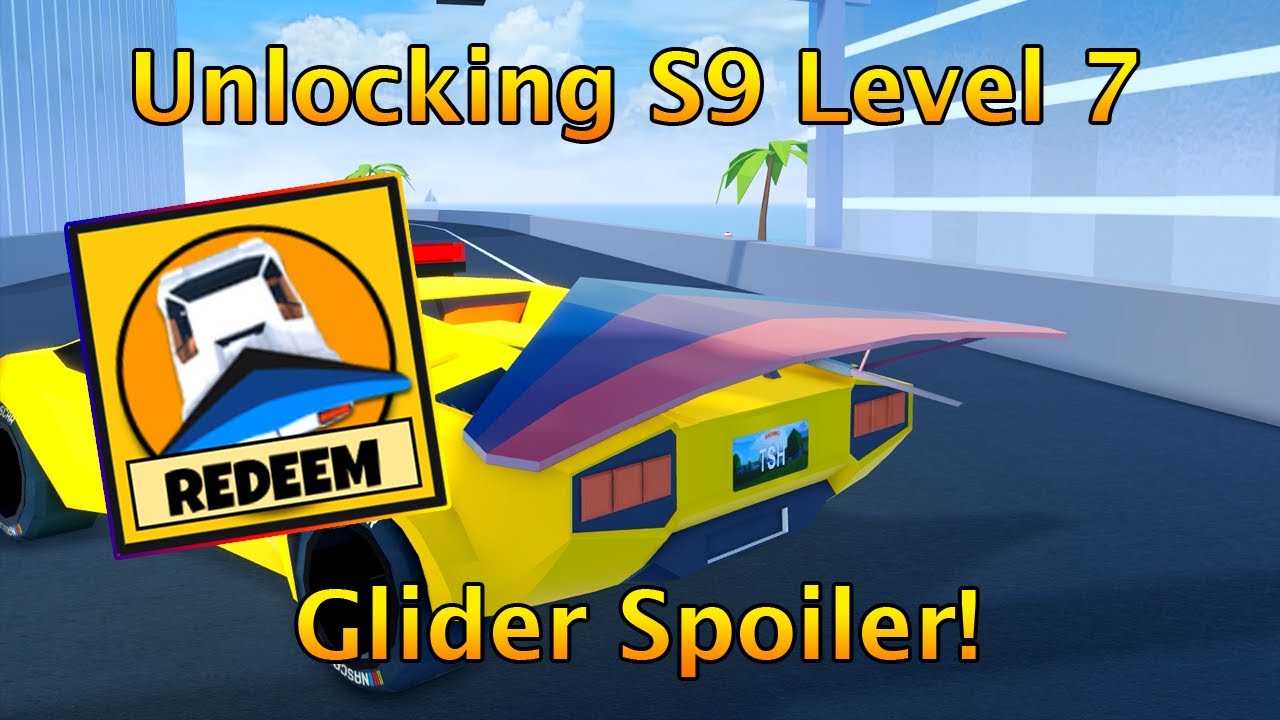 Unlocking Season 9 Level 7 Glider Spoiler in Roblox Jailbreak! YouTube
