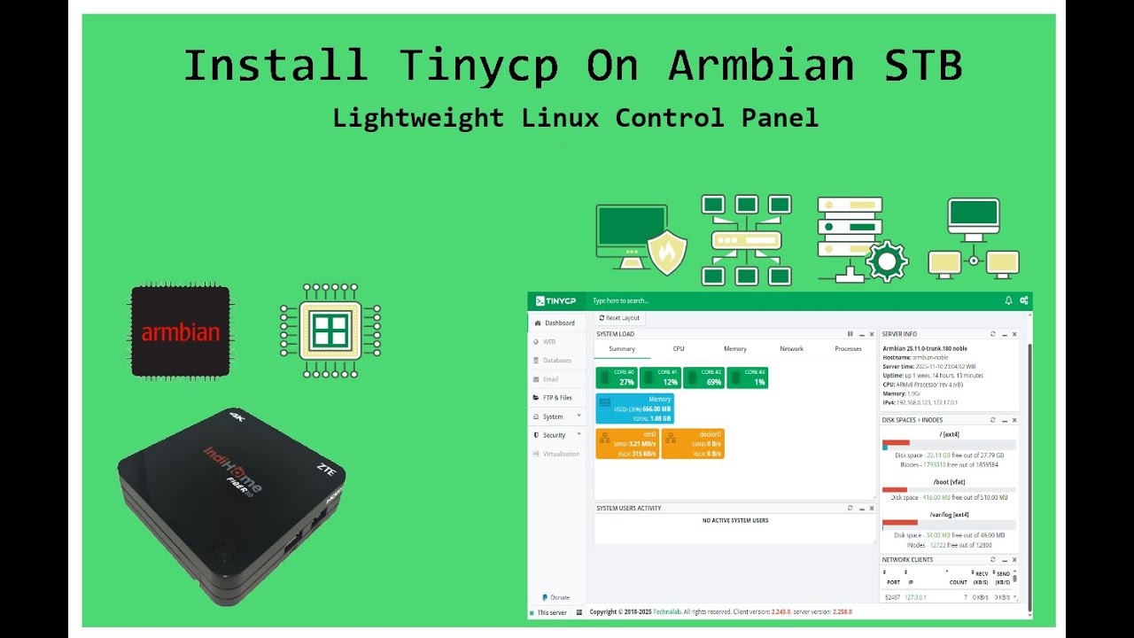 Cara Install Tinycp di Armbian STB [ Control Panel Linux Yang Ringan ...