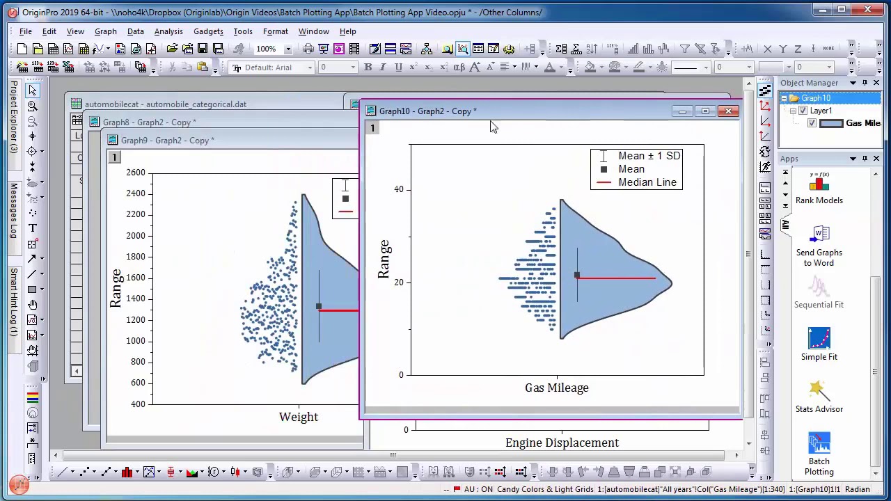 origin2019官方中文视频 4 Batch Plotting App 批量绘图 - YouTube