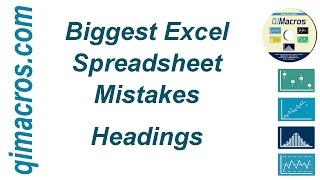Top 10 Mistakes with Excel Spreadsheets Vol3