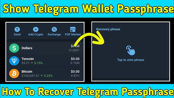 🔥How To Show Telegram Wallet Passphrase | Recover Telegram Wallet Passphrase
