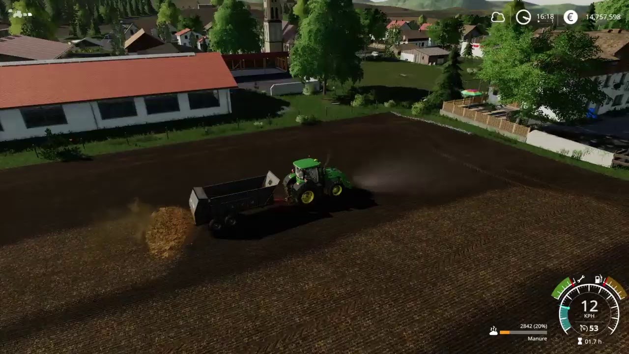 (FS19) Working and doing stuff ((No commentary)) - YouTube