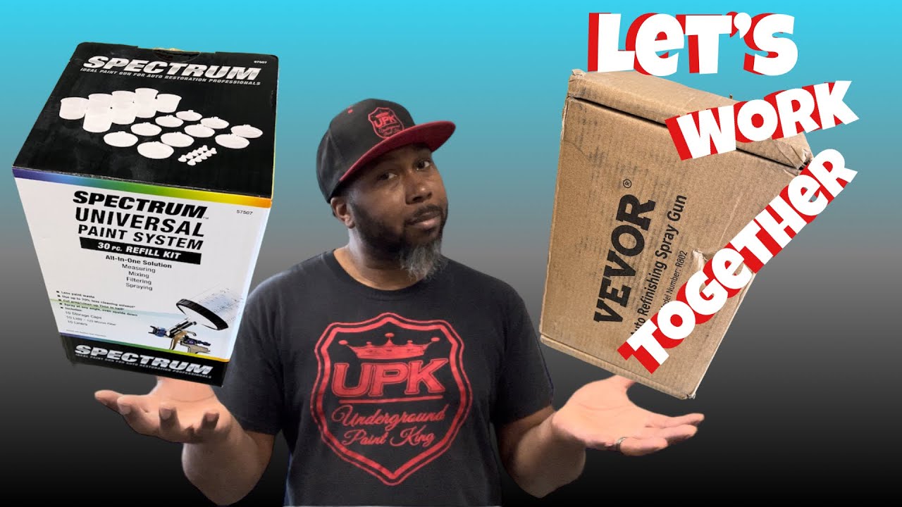 Vevor low cfm spray gun and Spectrum universal paint system