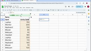 Named Ranges to simplify your Formulas