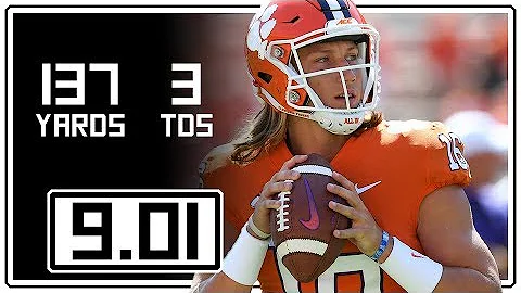 Trevor Lawrence Debut Full Highlights Clemson vs F...