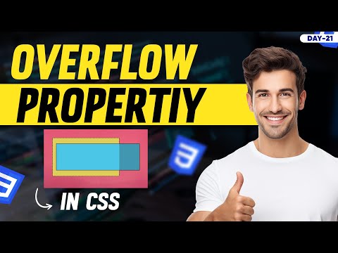 CSS Overflow Property Explained | visible, hidden, scroll, auto | Complete CSS Course – Day 21 #css