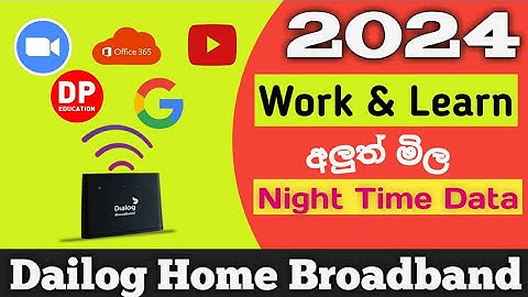 Dialog Router Zoom Packages 2024 #D2 |Home Broadband | Work & Learn Zoom | Night time Packages