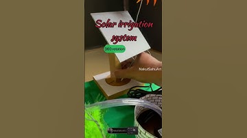 Solar power irrigation model #solarenergy #greenenergy #shorts NakulSahuArt