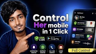 Control Her Mobile in 1 Click 😱 | 100% trusted| #androidapps #techhacks #mobilecontrol #2026