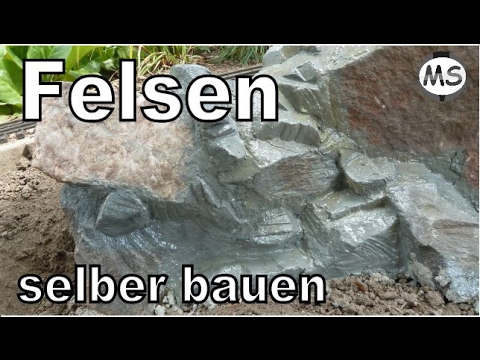 Video: Kunstfelsen in Landschaftsgest altung mit eigenen Händen