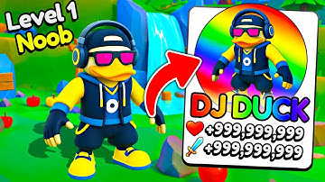 Starting Over as NOOB with DJ DUCK SECRET In Duck Evolution!